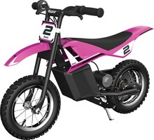 Laste elektrimootorratas Razor Dirt Rocket MX125, must/roosa