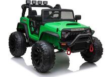 Kahekohaline elektriauto lastele Lean Cars Jeep JC666, roheline