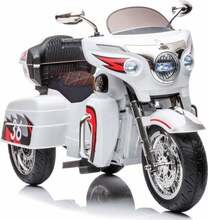 Laste elektriline mootorratas Lean Cars Goldwing, valge