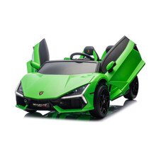 Laste elektriauto Ramiz Lamborghini Revuelto XL STRONG, roheline