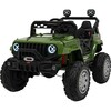 Kahekohaline laste elektriauto Jeep Off Road 4x4, roheline