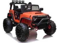 Kahekohaline elektriauto lastele Lean Cars Jeep JC666, oranž