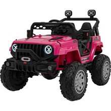 Kahekohaline laste elektriauto Jeep Off Road 4x4, roosa