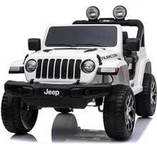 Laste elektriauto Techwo Jeep Wrangler Rubicon 12V, valge