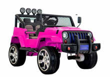 Kahekohaline laste elektriauto Lean Cars Jeep 4x4 S2388, roosa