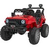 Kahekohaline laste elektriauto Jeep Off Road 4x4, punane