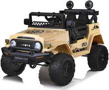 Kahekohaline laste elektriauto Jokomisiada Toyota FJ Cruiser, pruun
