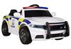 Kahekohaline laste elektriauto Lean Cars Police, valge