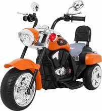 Laste elektriline mootorratas Ramiz Chopper NightBike, oranž