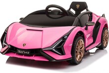 Ühekohaline laste elektriauto Leggodt Lamborghini Sian 12V, roosa