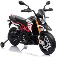 Akumulaatoriga mootorratas Lean Cars Aprilia A007, must-punane