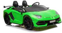 Kahekohaline laste elektriauto Lean Cars Lamborghini Aventador SX2028, roheline