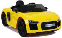 Kahekohaline laste elektriauto Lean Cars Audi R8, kollane