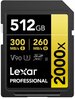 Mälukaart Lexar Professional 2000x LSD2000512G-RNNNG SDXC, UHS-II, U3, V90, CL10, 512GB