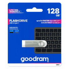 Mälupulk Goodram UNO3 USB 3.2, 128GB, hõbe