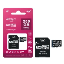 Mälukaart Pni MicroSD, CL10, V30, 256GB