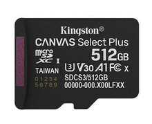 Mälukaart Kingston SDCS3, microSDXC, UHS-I, 512GB