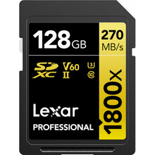 Mälukaart Lexar Professional 1800x LSD1800128G-BNNNG SDXC, UHS-II, CL10, 128GB
