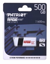 USB mälupulk Patriot Rage Prime PEF500GRPMW32U, 512GB, USB 3.2, 600 MB/s