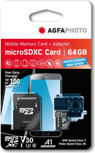 Mälukaart AgfaPhoto MicroSDXC UHS I, 64GB