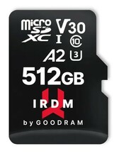 Mälukaart Goodram IRDM microSDXC, UHS-I, CL10, 512GB