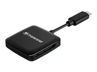 Mälukaardilugeja Transcend TS-RDC3, USB 3.2, must