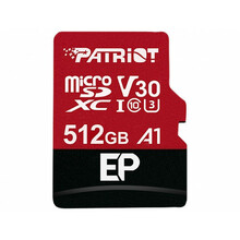 Mälukaart Patriot PEF512GEP31MCX microSDXC, CL10, 512GB