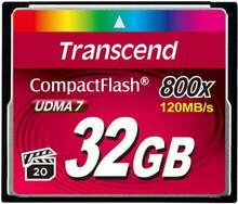 Mälukaart Transcend Compact Flash TS32GCF800, 800X, 32GB