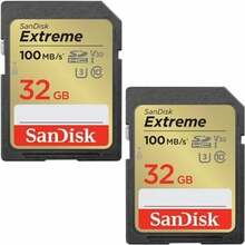 Mälukaart SanDisk Extreme SDHC, UHS-I, CL10, 32GB, 2-pack