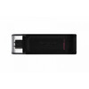 USB mälupulk Kingston DataTraveler 70 DT70/256GB, USB 3.2 Gen 1, Type-C, 256GB, must