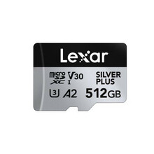 Mälukaart Lexar Professional SILVER Plus LMSSIPL512G-BNANG, microSDXC, UHS-I, CL10, 512GB