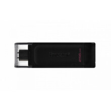 USB mälupulk Kingston DataTraveler 70 DT70/256GB, USB 3.2 Gen 1, Type-C, 256GB, must