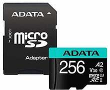 Mälukaart Adata Premier Pro AUSDX256GUI3V30SA2-RA1, UHS-I, CL10, 256GB