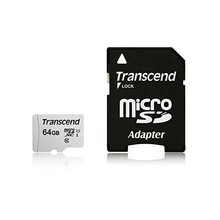 Mälukaart Transcend 300S TS64GUSD300S-A, microSDXC, UHS-I, CL10, 64GB