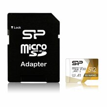 Mälukaart Silicon Power Superior Pro SP512GBSTXDU3V20AB, microSDXC, UHS-I, CL10, 512GB
