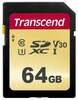 Mälukaart Transcend 500S TS64GSDC500S, SDXC, UHS-I, CL10, 64GB