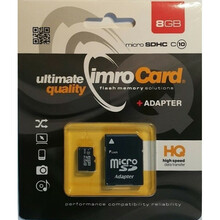 Mälukaart IMRO Micro SDHC PAMIMRSDG0011, CL10, 8GB