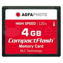 Mälukaart AgfaPhoto Compact Flash, 4GB, High Speed 120x
