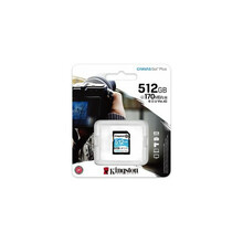 Mälukaart Kingston Canvas Go Plus SDG3, SDXC, UHS-I, CL10, 512GB