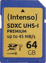 Mälukaart Intenso SDXC, UHS-I, CL10, 64GB