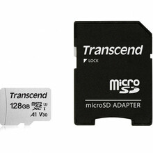 Mälukaart Transcend TS128GUSD300S-A, microSDXC, CL10, 128GB