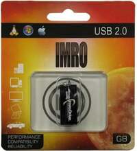 USB mälupulk Imro Edge, USB 2.0, 8GB, must
