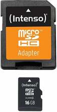Mälukaart Intenso Micro SDHC, CL4, 16GB
