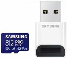 Mälukaart Samsung PRO Plus MB-MD512SB/WW, microSDXC, UHS-I, CL10, 512GB