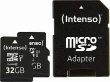 Mälukaart Intenso Micro SDHC UHS-I, 32GB x 2