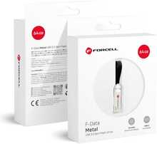 Mälupulk Forcell F-DATA Metal, USB3.2 Gen 1, 64GB, hõbe