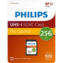Mälukaart Philips SDXC, UHS-I, CL10, 256GB