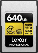 Mälukaart Lexar Professional Gold CFexpress 4.0 Pro LCAGOLD640G-RNENG, 640GB