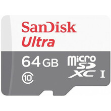 Mälukaart SanDisk Ultra SDSQUNR-064G-GN3MN microSDXC, UHS-I, CL10, 64GB
