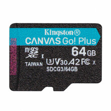 Mälukaart Kingston Canvas Go Plus SDCG3, microSDXC, UHS-I, CL10, 64GB